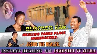 BLOCKED EAR. HEALING TAKES PLACE IMMEDIATELY. JESUS THE HEALER!