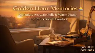 Golden Hour Memories 🌅 Nostalgic Acoustic Folk & Warm Piano for Reflection & Comfort