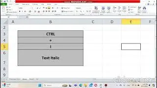 #CTRL+I #CTRLI