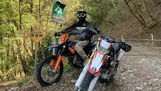 GS山林道　　KTM　EXCF250　　YAHAMA　WR250R
