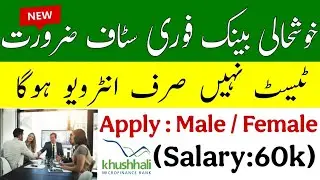 Khushhali Microfinance Bank Jobs 2025 | Latest Job Vacancies Announced!