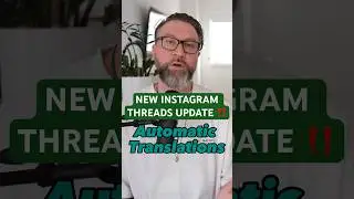 NEW INSTAGRAM THREADS UPDATE ‼️ Part 1: Automatic Translations #shorts #instagramupdates #threads