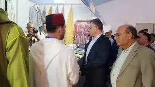 افتتاح معرض للصناعة التقليدية بساحة باب البحر من تنظيم غرفة الصناعة التقليدية لجهة طنجة -تطوان