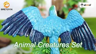 wildlife animal model toys 12 pcs mini chameleon bullfrog tortoise elk buffalo figurine family party