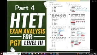 HTET PGT Commerce 2023 Paper Solution in detail | Part 4 | Quant & Reasoning