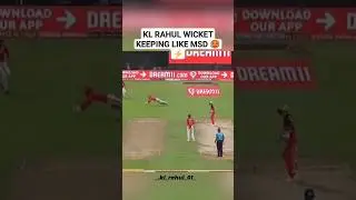KL RAHUL WICKET KEEPING ⚡🥵 LIKE MS DHONI ❤️ #shorts