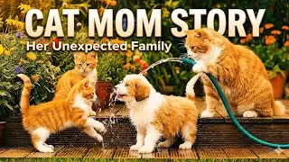 A Cat Mom&rsquo;s Love She Protected Her Kittens Against All Odds | Cat Mom Story animals Videos 