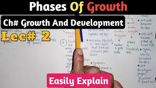 Phases Of plants Growth In Urdu Hindi | Cell division, Elongation, Maturation & Differentiation