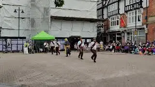 Vale of Evesham National Morris Weekend 2025 - Seven Champions Molly Dancers performing Whizzo