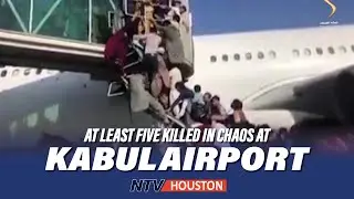 Chaos at Kabul airport