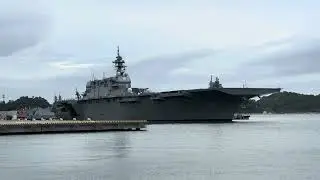 #2025年10月18日横須賀ヴェルニー公園に停泊空母ジョージ・ワシントン」帰る準備