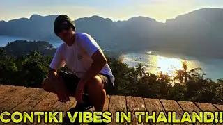 Contiki vibes in Thailand!!!#thailand #travel #nature #fyp 