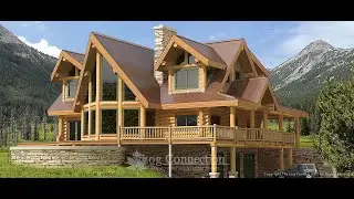 The Monashee - Handcrafted Stacked Log Home