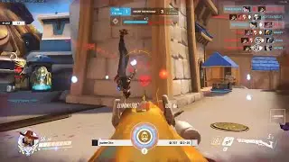 GALE WIDOW AND ASHE GAMEPLAY! 35 ELIMS! [ OVERWATCH SEASON 24 TOP 500 ]