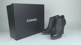 CHANEL Lambskin Platform Chain Ankle Boots High End VIDEO VISUALIZER