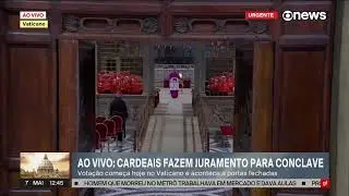 Capela Sistina &eacute; fechada e come&ccedil;a oficialmente o conclave para escolher o novo papa (07/05/2025)