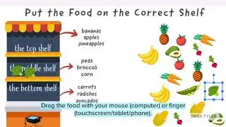 FREE Spanish Supermarket Drag and Drop Activity for Google Slides