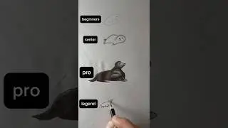How to draw seal drawing levels #art #trending #drawing #howtodraw