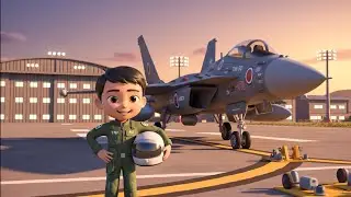Bermimpi Menjadi Pilot Pesawat Tempur | Cerita Animasi Anak 