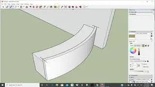 Creating Curved Bar Areas in Sketchup