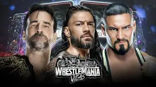 Cm Punk vs Roman Reigns vs Bron Breakker Full Match WWE WrestleMania 2026 Highlights