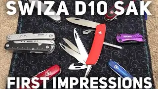 Первые впечатления о швейцарском армейском ноже Swiza D10 SAK (Огромные ножницы для повседневного...