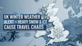 Предупреждение о зимней погоде в Великобритании ❄️ Сильный снегопад и гололедица вызывают транспо...