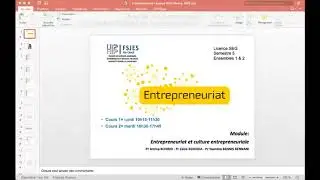 ENTREPRENEURIAT Pr : ( YASMINA BENNIS BENNANI, ZAKIA BENHIDA, AMINA KCHIRID)