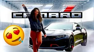 TEACHING INSTAGRAM MODEL HOW TO DRIVE MY CHEVY CAMARO ZL1..