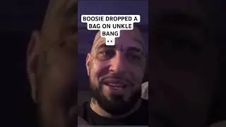 BOOSIE DROPPED A BAG ON UNKLE BANG ‼️ #boosie #unklebang #bag #fight  #4xtra #celebrityboxing #funny