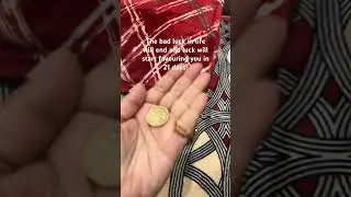 Bad luck in your life will go in 21 days!coin ritual!#ritual #badlucktogoodluck #coin #remedies