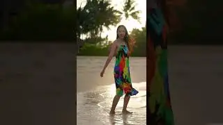 Mesmerizing Beach Vibes 🌊 | Beautiful Girl Enjoying the Ocean View #Shorts #viral