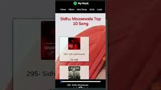 Sidhu Moosewala Music website Design using HTML+ CSS +JAVASCRIPT | https://pratik-music.netlify.app