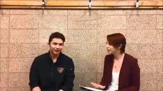 2015 9 29 MidgetAAACanada Vancouver Northwest Giants Jackson Shepard  Interviewed by Ellen Michelle