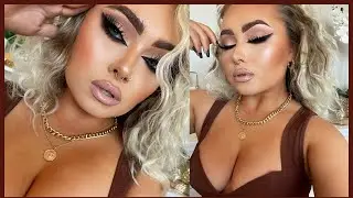 REVERSE CAT EYE MAKEUP TREND 🖤 | FULL GLAM CHATTY GRWM