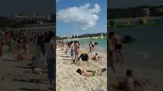 Пляжи города Санья, острова Хайнань 2020год в пик китайского нового года