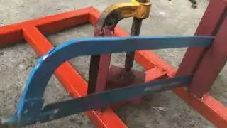 Pedal Operated Hack Saw Machine
