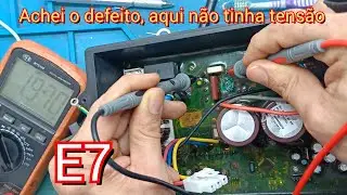 Ar condicionado Electrolux inverter erro E7, resolvido não era os resistores de 820k