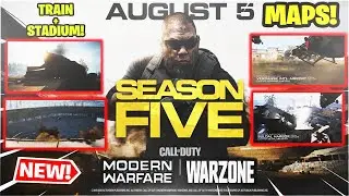 NEW SEASON 5 WARZONE UPDATE 1.24! NEW MAPS, TRAIN, STADIUM OPEN NOW! - SEASON 5 WARZONE PATCH NOTES