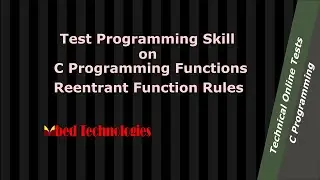 A C Programming question on rules of writing reentrant functions