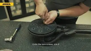 How to change the backing pad on a Mirka&reg; LEROS
