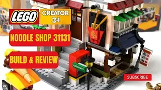 LEGO Creator 3in1 Noodle Shop Build and Review - All 3 Models