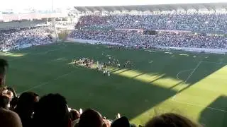 Celebración entrada Play off Córdoba CF 2013/14