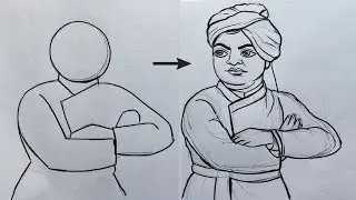 Рисунок Свами Вивекананды.