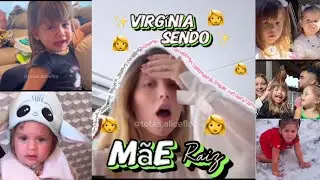 Virgínia sendo mãe raiz #virginiafonseca #mariaflor #mariaalice #zefelipe #momentos