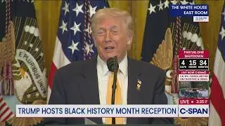 President Trump at White House Black History Month Reception