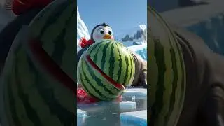 Penguin vs. The Watermelon