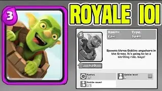 Clash Royale 101 | How To Play The Goblin Barrel Card | Offense and Defense Use