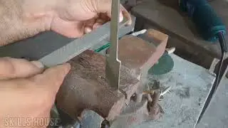 A Knife Is Riding A Bicycle | Hand Made Knife Making | Skills House 