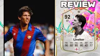 POR MENOS DE 100 K y EL NUEVO PLAYSTYLE | LINEKER ICONO FUT BIRTHDAY 92 FC 25 REVIEW